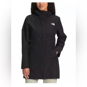 The North Face Women's Woodmont rain parka jacket, small